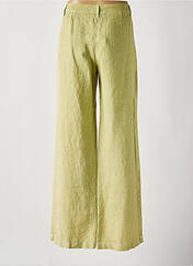 Pantalon large vert 120% LINO pour femme seconde vue