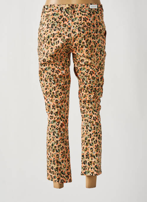 Pantalon 7/8 stretch taille normale orange MAYJUNE femme