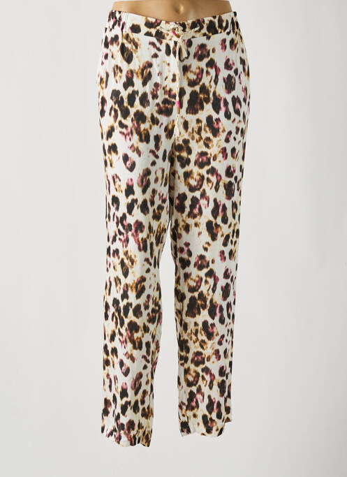 Pantalon droit beige EVA KAYAN pour femme