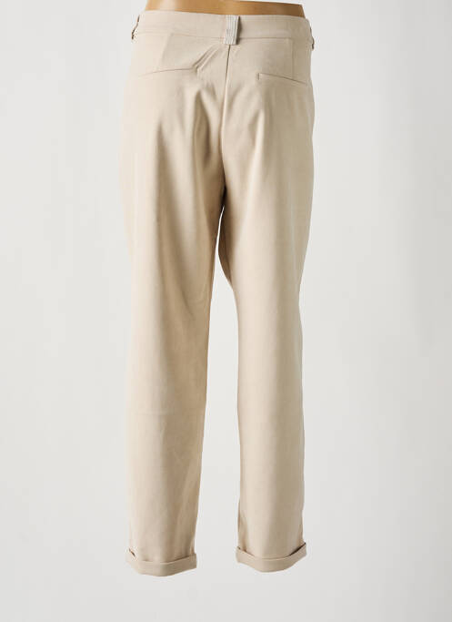 Pantalon droit beige EVA KAYAN pour femme