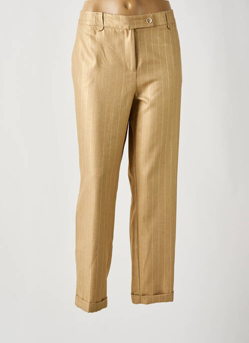 Pantalon droit or EVA KAYAN pour femme