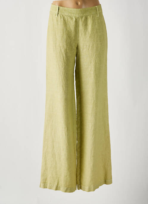 Pantalon large vert 120% LINO pour femme