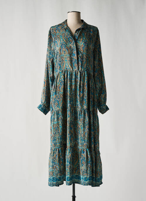 Robe longue bleu LAUREN VIDAL pour femme
