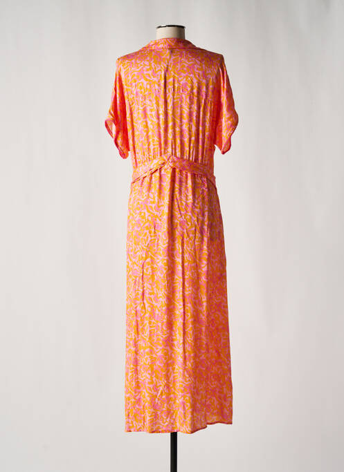 Robe longue orange EVA KAYAN pour femme