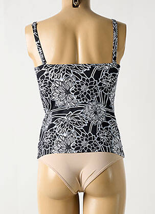 Haut de maillot de bain stretch haut soutien-gorge avec mousse de rembourrage amovible noir GRAIN DE SABLE femme