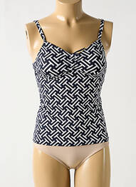 Haut de maillot de bain stretch haut soutien-gorge avec mousse de rembourrage amovible noir GRAIN DE SABLE femme