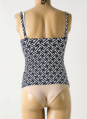 Haut de maillot de bain stretch haut soutien-gorge avec mousse de rembourrage amovible noir GRAIN DE SABLE femme