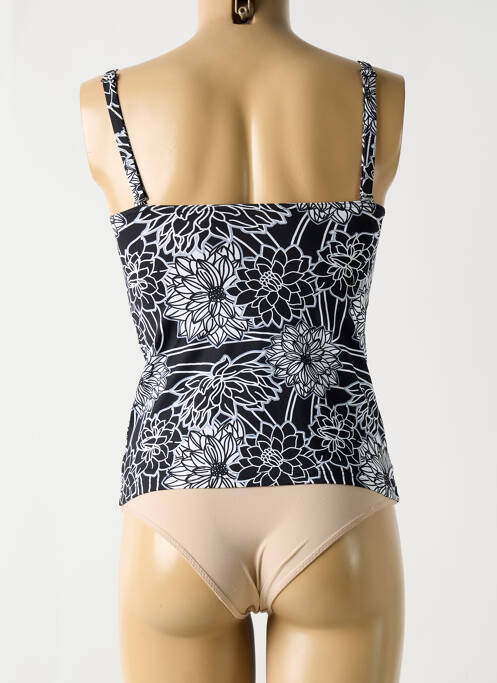 Haut de maillot de bain stretch haut soutien-gorge avec mousse de rembourrage amovible noir GRAIN DE SABLE femme