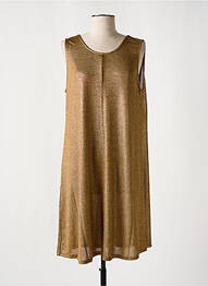 Robe mi-longue sans manche sans manche or MOLLY BRACKEN femme