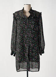 Robe courte manches longues manches longues noir MOLLY BRACKEN femme