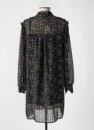 Robe courte manches longues manches longues noir MOLLY BRACKEN femme
