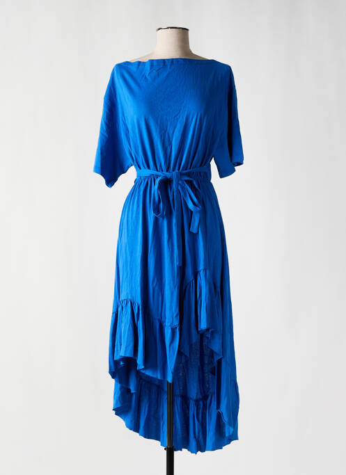 Robe mi-longue bleu LILI SIDONIO pour femme