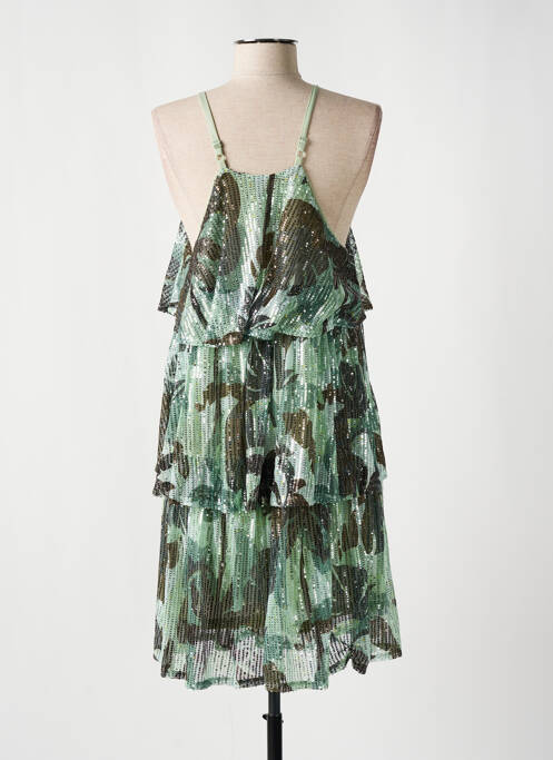 Robe mi-longue vert LILI SIDONIO pour femme