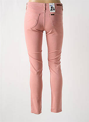 Pantalon slim tissage popeline taille normale rose LEE femme
