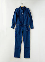 Combi-pantalon fermeture boutonnée sur le devant manches longues bleu WAXX femme