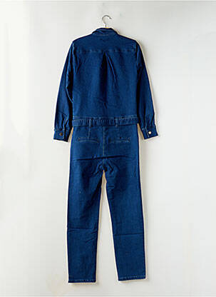 Combi-pantalon fermeture boutonnée sur le devant manches longues bleu WAXX femme