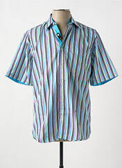 Chemise manches courtes bleu YVES ENZO pour homme seconde vue