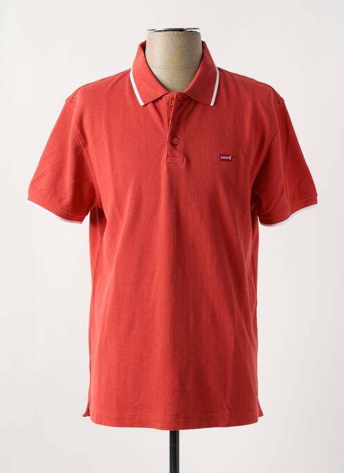 Polo coupe droite manches courtes rouge LEVIS homme
