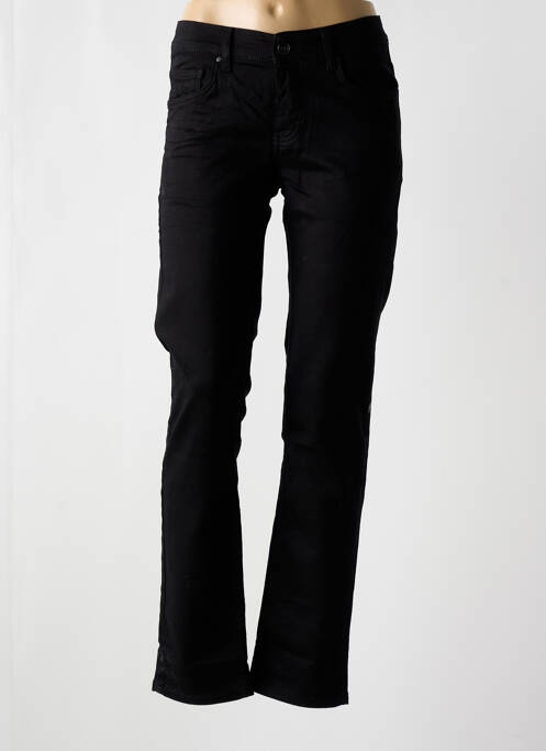Jeans coupe droite stretch taille normale noir ARMITA femme