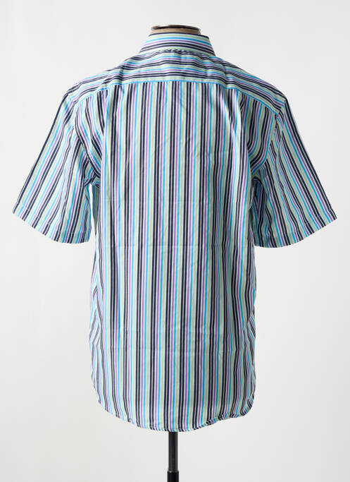 Chemise manches courtes bleu YVES ENZO pour homme