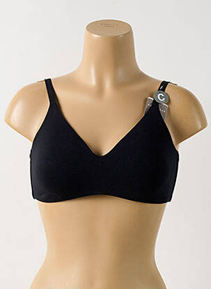 Soutien-gorge sans armature haut soutien-gorge moulé noir SCHIESSER femme