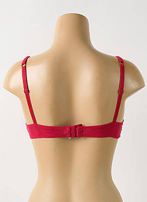 Soutien-gorge effet matière satinée haut soutien-gorge moulé rouge PIEGE femme
