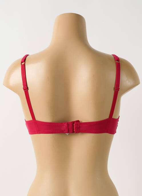 Soutien-gorge effet matière satinée haut soutien-gorge moulé rouge PIEGE femme