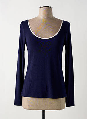 Top/caraco tissage jersey bleu PIEGE femme