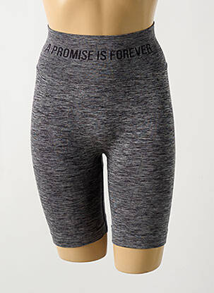Cycliste stretch taille haute gris PROMISE femme