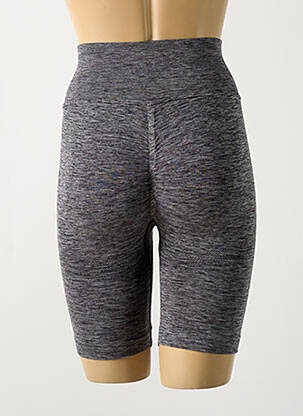 Cycliste effet matière satinée taille haute gris PROMISE femme