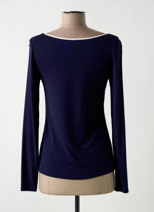 Top/caraco tissage jersey bleu PIEGE femme