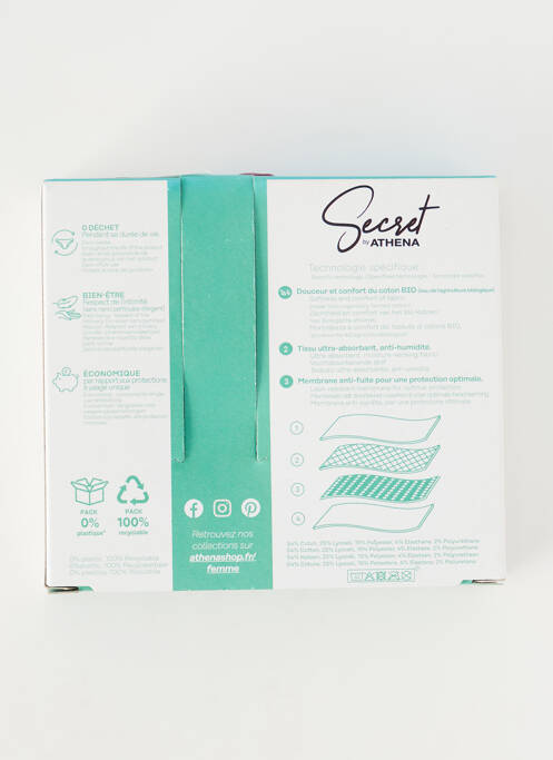 Culotte noir SECRET BY ATHENA pour femme