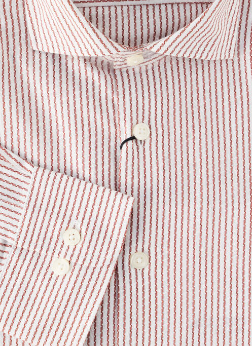 Chemise manches longues marron SELECTED pour homme