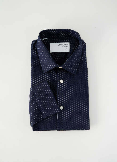 Chemise manches longues bleu SELECTED pour homme