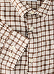 Chemise manches longues marron SELECTED pour homme seconde vue