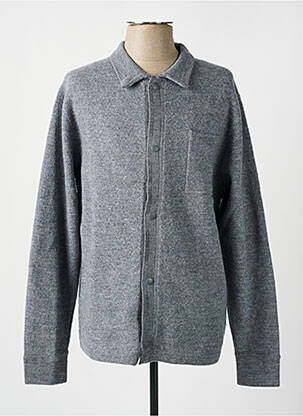 Gilet manches longues tissage chiné gris SELECTED homme