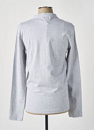 T-shirt tissage chiné manches longues gris LEE COOPER homme