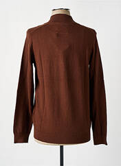 Gilet manches longues marron CAMBRIDGE pour homme seconde vue