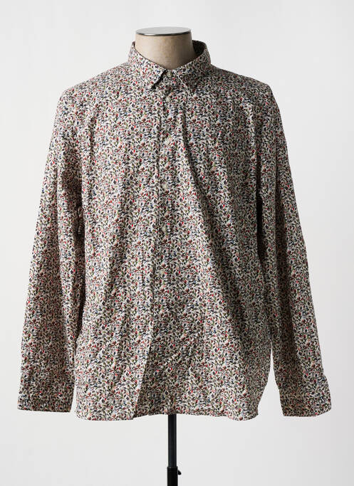 Chemise manches longues imprimé fantaisie vert CAMBRIDGE homme