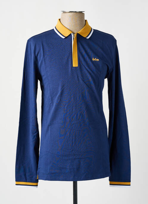Polo manches longues manches longues bleu LEE COOPER homme