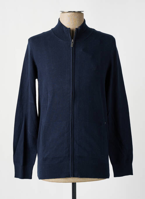Gilet manches longues bleu CAMBRIDGE pour homme