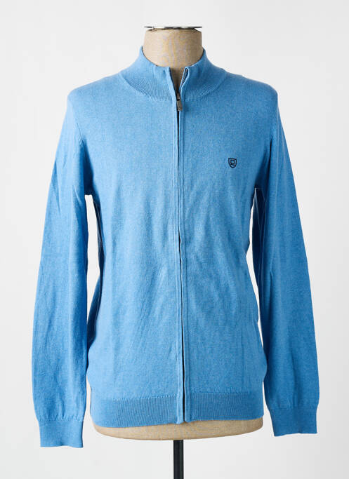 Gilet manches longues bleu CAMBRIDGE pour homme