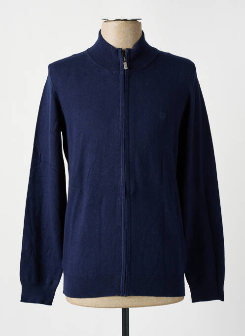 Gilet manches longues bleu fonce CAMBRIDGE pour homme