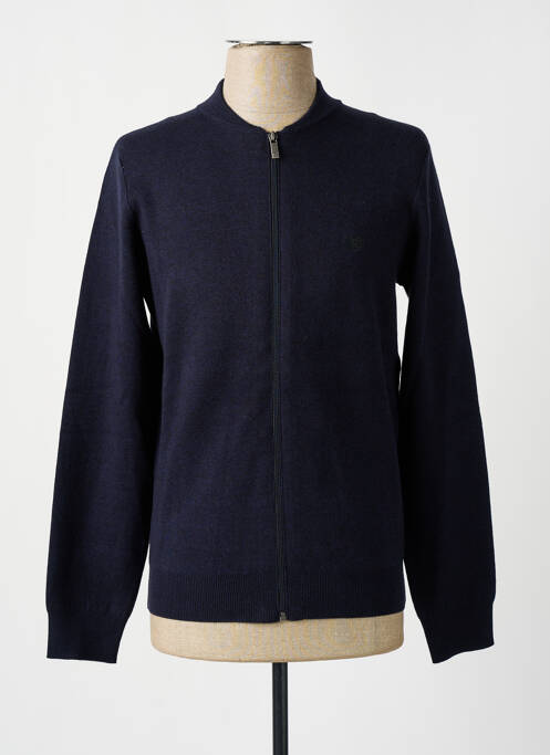 Gilet manches longues bleu CAMBRIDGE pour homme