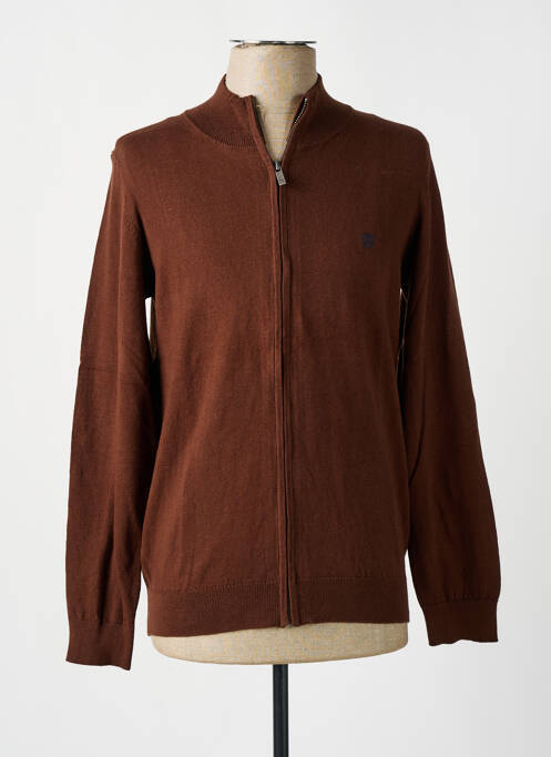 Gilet manches longues marron CAMBRIDGE pour homme