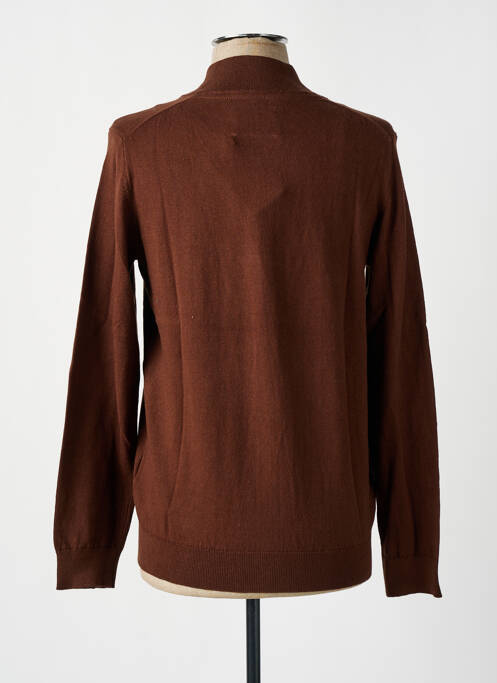 Gilet manches longues marron CAMBRIDGE pour homme