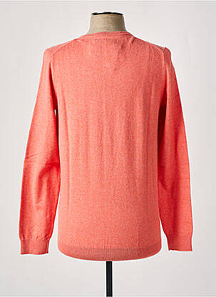 Pull col v manches longues orange CAMBRIDGE homme