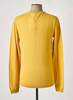 Pull col v manches longues jaune LEE COOPER homme