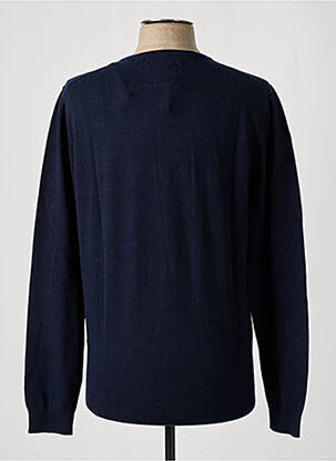 Pull col v manches longues bleu CAMBRIDGE homme