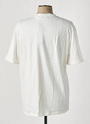 T-shirt broderie manches courtes blanc LEE COOPER homme